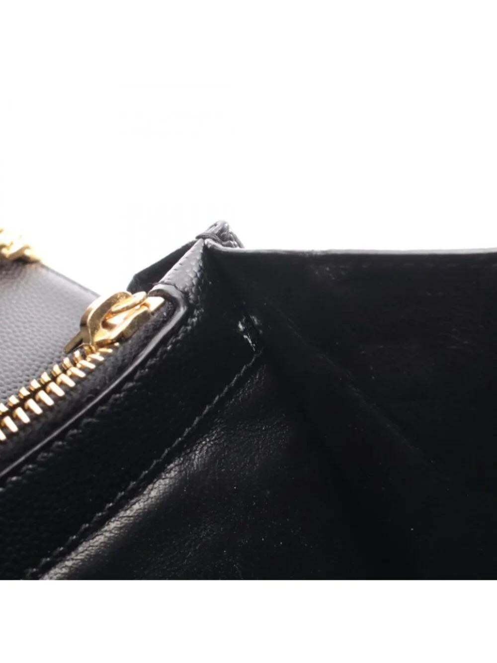Saint Laurent Paris Shoulder Bag Cassandra Classic Black Leather Chain Wallet